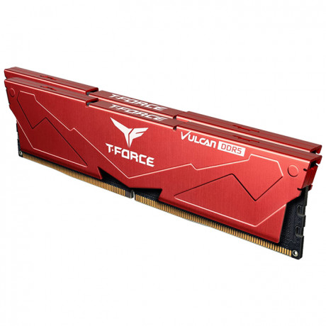 Team T-Force Vulcan Red 32GB 2x16GB 5600Mhz CL36 DDR5 Gaming Ram (FLRD532G5600HC36BDC01) 